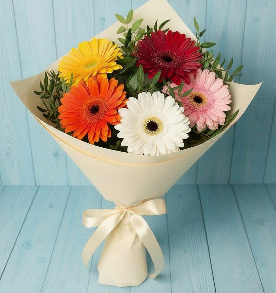 Букет цветов из: Герберы в Нижнем Ломове