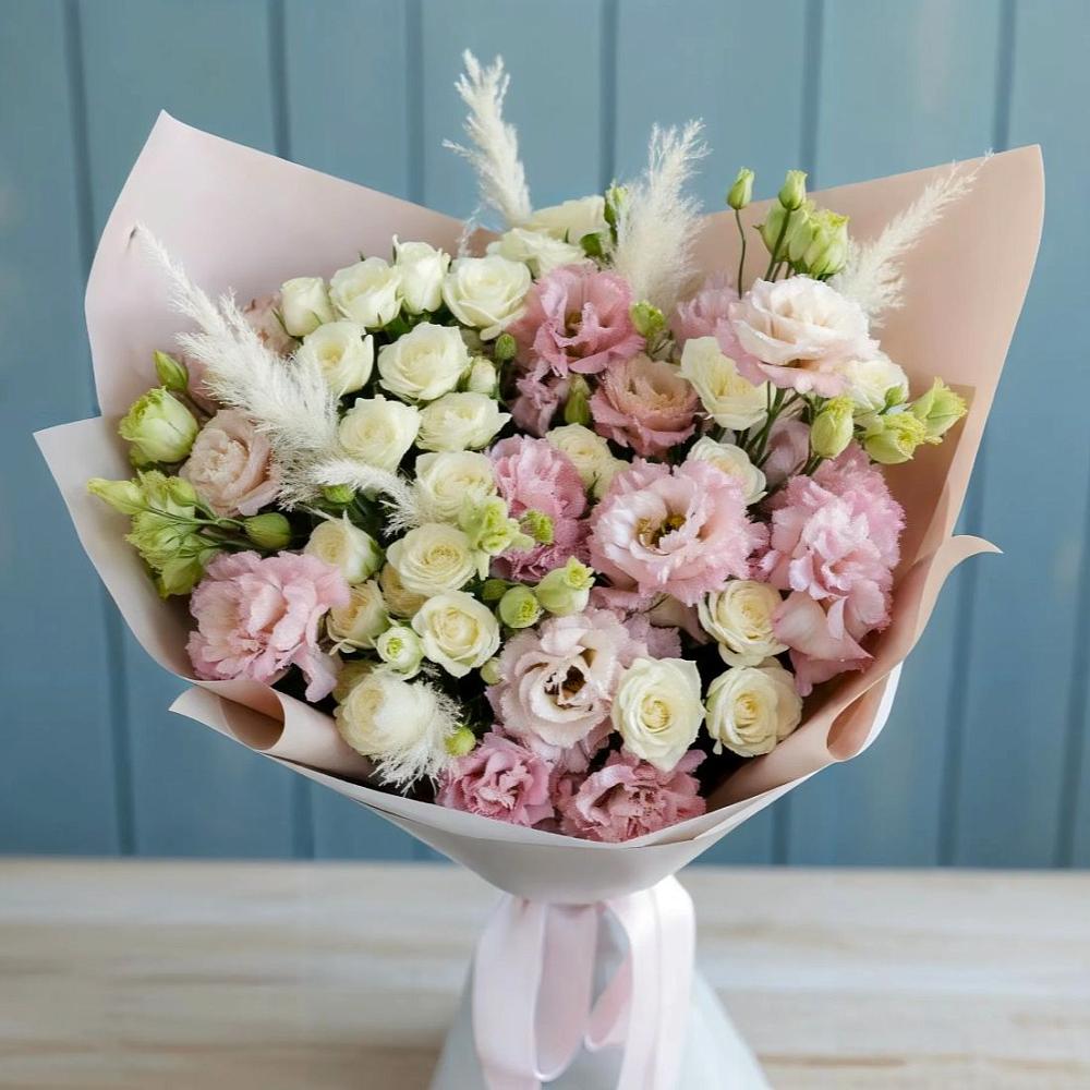 Букет цветов из: Альстромерии и Розы в Нижнем Ломове