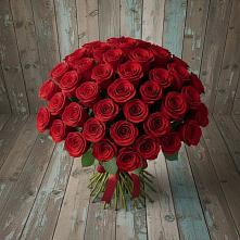 Букет 55 Красных роз Фридом #REPLACE_PRED# Нижнем Ломове