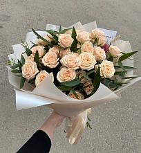 Букет Кремовые розы Латте в Нижнем Ломове