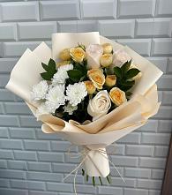 Букет цветов из:  Розы и Хризантемы в Нижнем Ломове