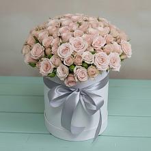 Цветочная композиция из Розы в шляпной коробке #REPLACE_PRED# Нижнем Ломове