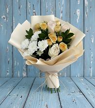 Букет цветов из:  Розы и Хризантемы в Нижнем Ломове