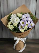 Букет цветов из:  Хризантемы и Розы в Нижнем Ломове