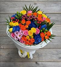 Букет цветов из:  Розы и Хризантемы в Нижнем Ломове