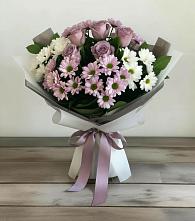 Букет цветов из:  Хризантемы и Розы в Нижнем Ломове