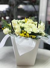 Цветочная композиция из Розы  в Нижнем Ломове