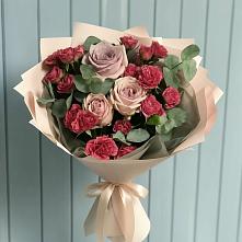Букет цветов из:  Гвоздики и Розы #REPLACE_PRED# Нижнем Ломове