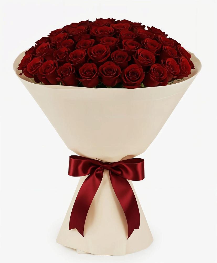 Букет 101 Бордовая роза Блэк Бакарра в Нижнем Ломове