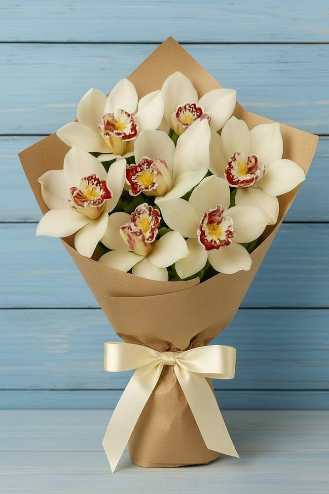 Букет цветов из: Орхидеи и Розы в Нижнем Ломове