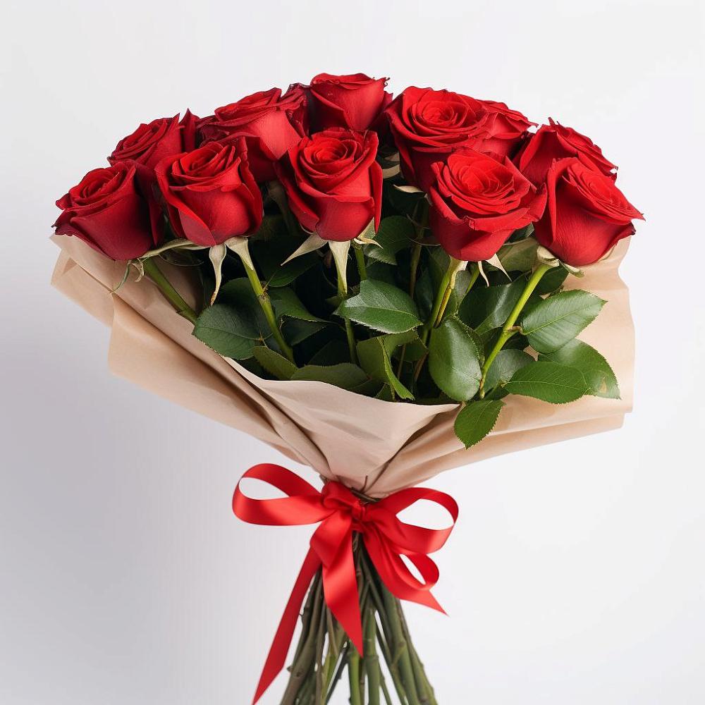 Букет 11 Красных роз Эдлесс Лав в Нижнем Ломове