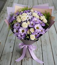 Букет цветов из:  Хризантемы и Розы в Нижнем Ломове