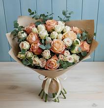 Букет цветов из:  Альстромерии и Розы в Нижнем Ломове